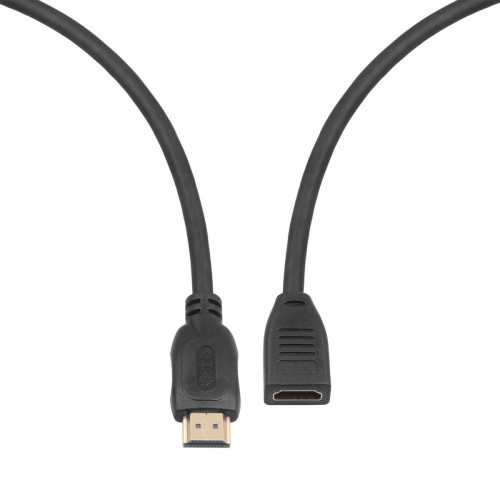 Kabel HDMI v2.0 F-M pozłacany 3m przedłużacz -8786987
