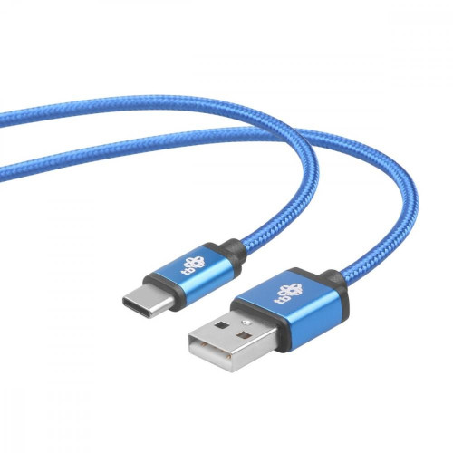 Kabel USB-USB C 1.5m niebieski sznurek premium-8786999