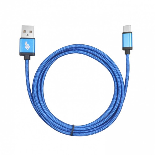 Kabel USB-USB C 1.5m niebieski sznurek premium-8787000
