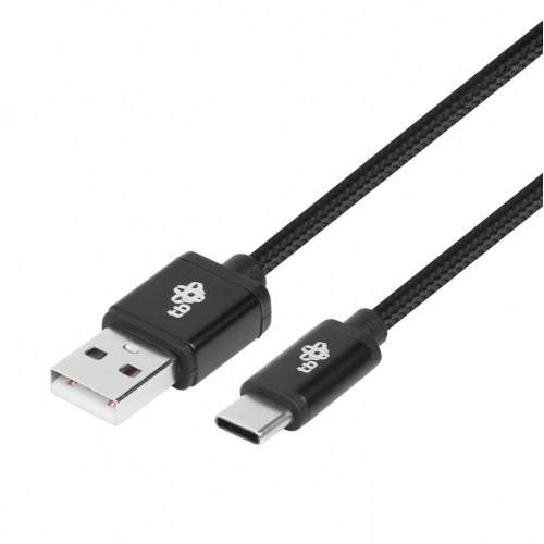 Kabel USB-USB C 3 m. czarny sznurek-8787008