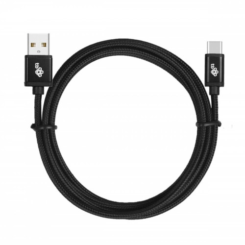 Kabel USB-USB C 3 m. czarny sznurek-8787010