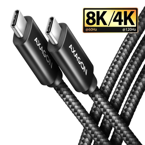 BUCM432-CM10AB Kabel USB-C - USB-C, USB4 Gen 3x2 1m, PD 100W, 8K HD, ALU, oplot Czarny-8788008