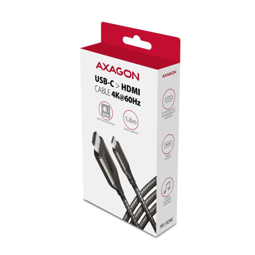 RVC-HI2MC Adapter USB-C -> HDMI 2.0 4K/60Hz Aluminum, 1.8m kabel-8788031