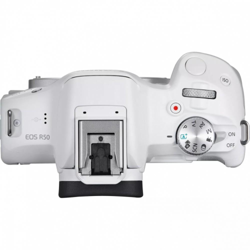 Aparat bezlusterkowy EOS R50 biały + RF-S 18-45 IS STM 5812C013-8788355