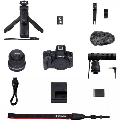 Aparat bezlusterkowy EOS R50 czarny +RF-S 18-45 CREATOR KIT 5811C035-8788370