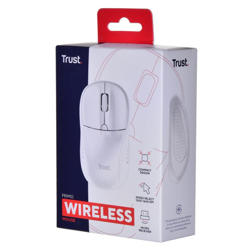Mysz TRUST Primo Wireless Mouse matt white-8798775