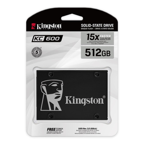 Dysk SSD Kingston KC600 (512GB; 2.5