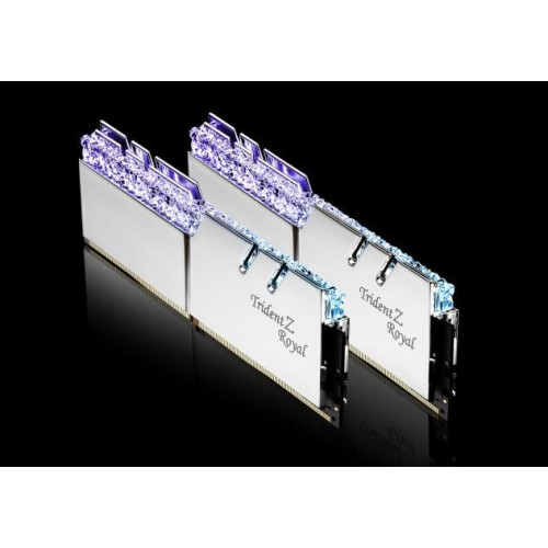 G.SKILL TRIDENTZ ROYAL RGB DDR4 2X16GB 3200MHZ CL16 XMP2 SILVER F4-3200C16D-32GTRS-8868194