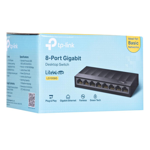 Switch TP-LINK TL-LS1008G (8x 10/100/1000Mbps)-887988