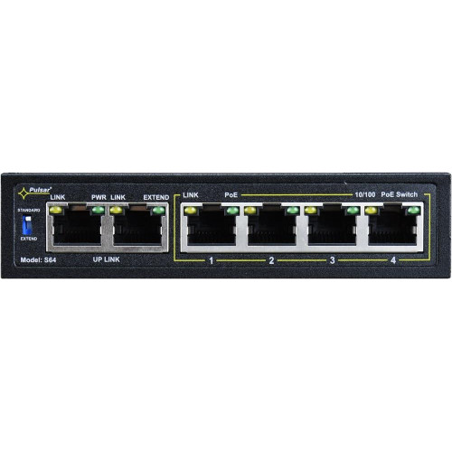 Switch PoE PULSAR S64 (6x 10/100Mbps)-888017