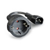 Adapter zasilania IEC320 C14->SCHUKO(F) 15 cm -8927985