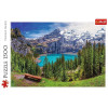 Puzzle 1500 elementów Jezioro Oeschinen, Alpy-8928762