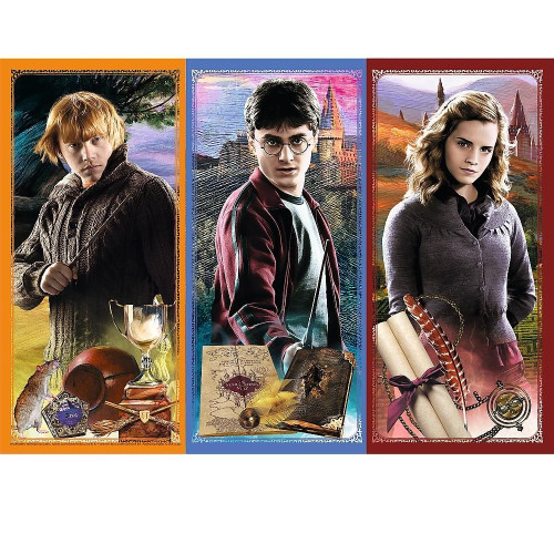 Puzzle 200 elementów W świecie magii Harry Potter-8928992