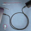 BUCM3-CM15AB Kabel USB-C - USB-C, 1.5m, PD 60W, 3A, ALU, oplot Czarny-8932123
