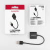 ADA-12 Zewnętrzna karta dzwiękowa USB 2.0 48kHz/16-bit stereo, metal, kabel USB-A 15 cm-8932171