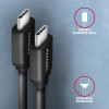 BUCM-CM10TB Kabel Twister USB-C - USB-C, 0,6m, USB 2.0, 3A, ALU, PVC Czarny-8932222
