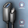 RUCM-AFAC Kabel adapter USB 3.2 Gen 1 Type-C samiec -> Type-A żeńska, 0,2m, 3A, ALU-8932260