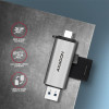 CRE-SAC Czytnik kart zewnętrzny USB3.2 Gen 1 Type-C + Type-A SD/microSD-8932373