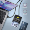 CRE-SM3SD Czytnik kart identyfikacyjnych & SD/microSD/SIM USB-8932398