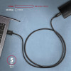 BUCM3-AM10AB Kabel USB-C - USB-A 3.2 Gen 1, 1m, 3A, ALU, oplot, Czarny-8932652