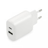 Ładowarka USB/USB-C QC3.0 25W Biała-8933530