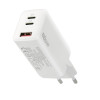 Ładowarka USB/USB-C QC4+ 65W technologia GaN Biała-8933565