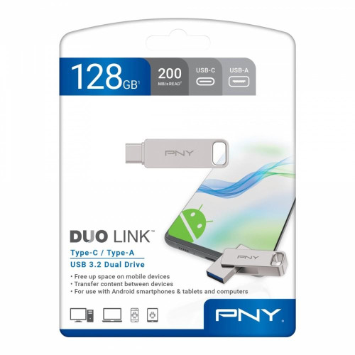 Pendrive 128GB USB 3.2 Duo-Link P-FDI128DULINKTYC-GE -8931198