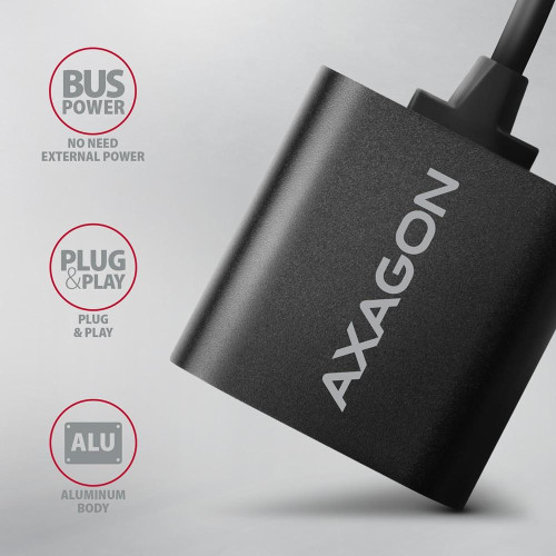 ADA-12 Zewnętrzna karta dzwiękowa USB 2.0 48kHz/16-bit stereo, metal, kabel USB-A 15 cm-8932170