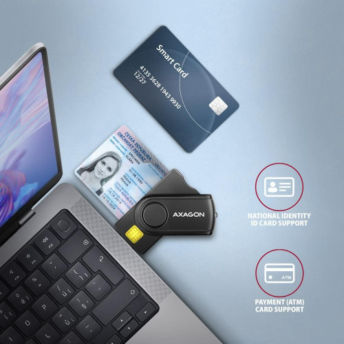 CRE-SMP2A Czytnik kart identyfikacyjnych & SD/microSD/SIM card PocketReader USB-8932426