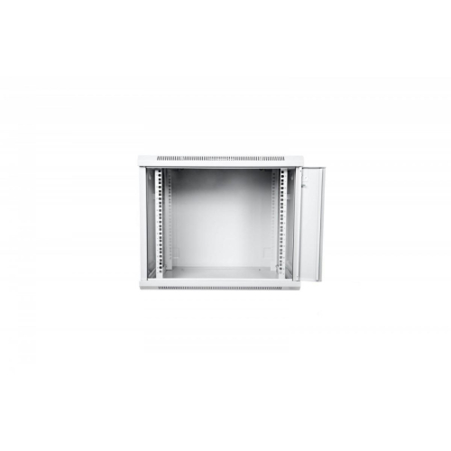 Szafa krosowa wisząca 19 cali 12U rack 600x600, drzwi pełne, niedzielona, złożona, nośność 60kg, Szara-8934251