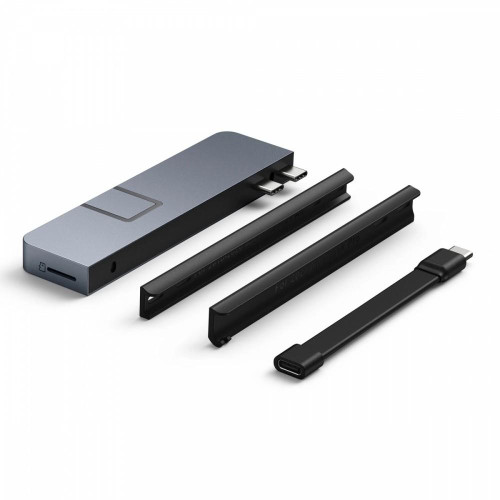 Koncentrator USB 7-in-2 USB-C HUB Grey HDMI/RJ45/USB-A/MicroSD/USB4 -8934717
