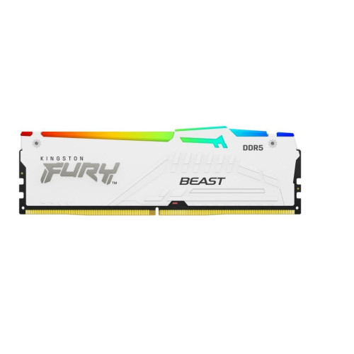 Pamięć DDR5 Fury Beast RGB 32GB(2*16GB)/5200 CL36 biała-8935279