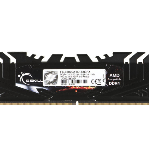 Zestaw pamięci G.SKILL FlareX AMD F4-3200C16D-32GFX (DDR4 DIMM; 2 x 16 GB; 3200 MHz; CL16)-893953