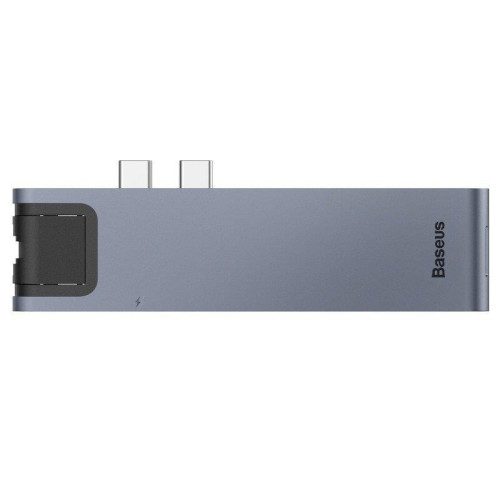 Hub Baseus CAHUB-L0G (2x USB 3.0; kolor szary)-894364
