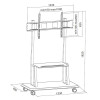 TECHLY STOJAK MOBILNY TV LED/LCD/PDP 55-120 CALI 1-8974510