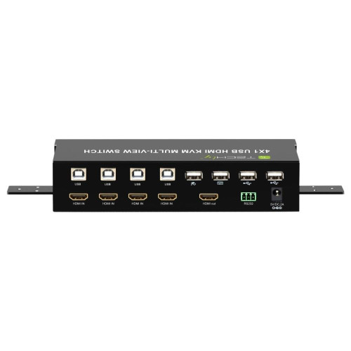 TECHLY PRZEŁĄCZNIK KVM HDMI/USB 4X1 MULTIVIEWER 4W-8974401