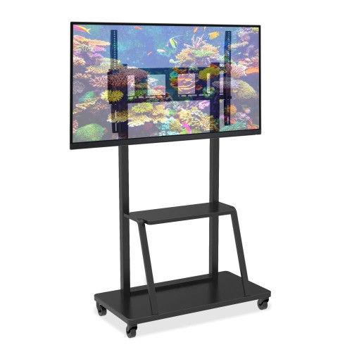 TECHLY STOJAK MOBILNY TV LED/LCD/PDP 55-100 CALI 150KG Z PÓŁKĄ ICA-TR30-8974514