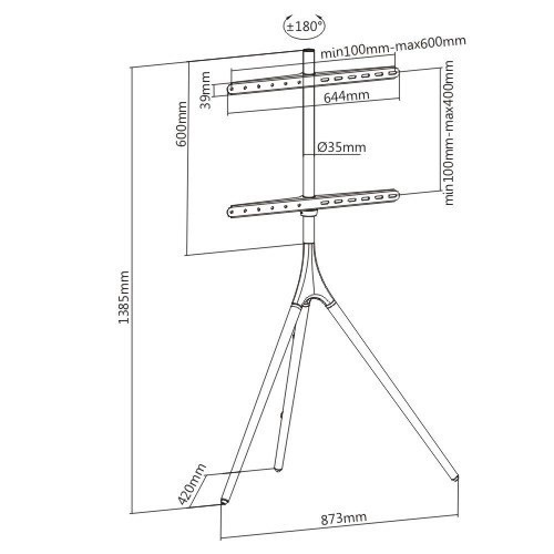 TECHLY STOJAK PODŁOGOWY TRIPOD TV LED/LCD 45-65 CA-8979852