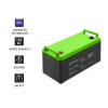 QOLTEC AKUMULATOR ŻELOWY 12V | 120AH | GEL-8980455