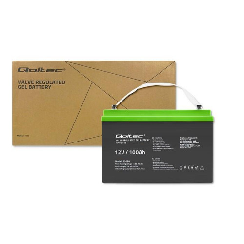 QOLTEC AKUMULATOR ŻELOWY 12V | 100AH | GEL-8980445