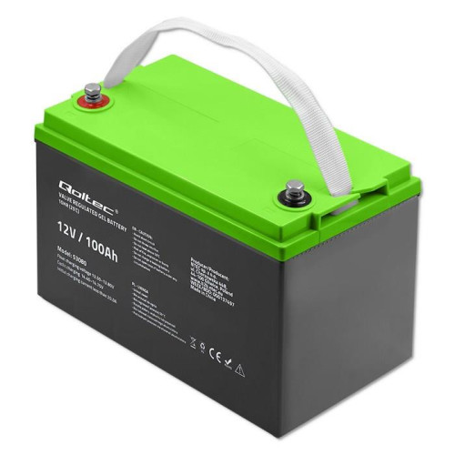 QOLTEC AKUMULATOR ŻELOWY 12V | 100AH | GEL-8980447