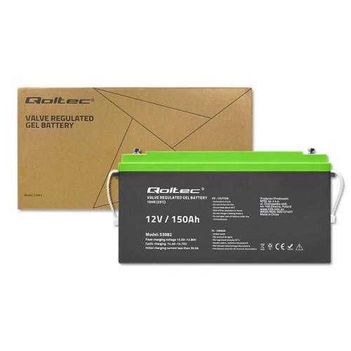 QOLTEC AKUMULATOR ŻELOWY 12V | 150AH | GEL-8980463