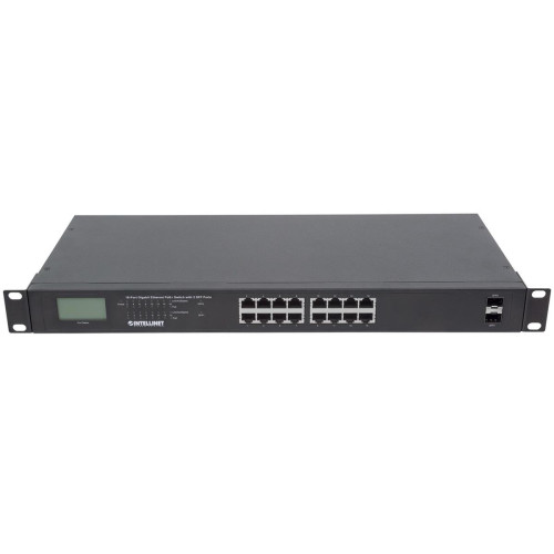 INTELLINET SWITCH GIGABIT 16X RJ45, POE+, 2X SFP,-8985585