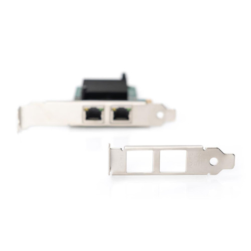 DIGITUS KARTA SIECIOWA PCIE PRZEWODOWA 2X RJ45 GIGABIT 10/100/1000MBPS LOW PROFILE DN-10132-9013061