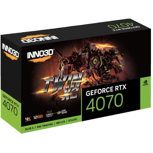 Karta graficzna INNO3D GeForce RTX 4070 TWIN X2 12GB GDDR6X DLSS 3-9019311