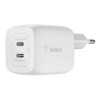 BELKIN WALL CHARGER 45W DUAL USB-C GAN PPS WHITE-9025951