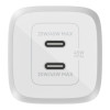 BELKIN WALL CHARGER 45W DUAL USB-C GAN PPS WHITE-9025952