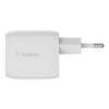 BELKIN WALL CHARGER 45W DUAL USB-C GAN PPS WHITE-9025954