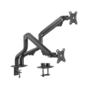 GEMBIRD BIURKOWE REGULOWANE RAMIĘ/UCHWYT NA 2 MONITORY 17-32, 100X100MM, DO 8 KG-9026858
