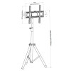 TECHLY STOJAK PODŁOGOWY TRIPOD PRZENOŚNY TV LED/LC-9030949